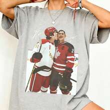 Hollanov Shirt, Hudson Williams Connor Storrie Comfort Shirt, Heated Rivalry Inspired Shirt, Ilya Rozanov Shane Hollander Shirt - Màu Xám nhạt - Xem 1