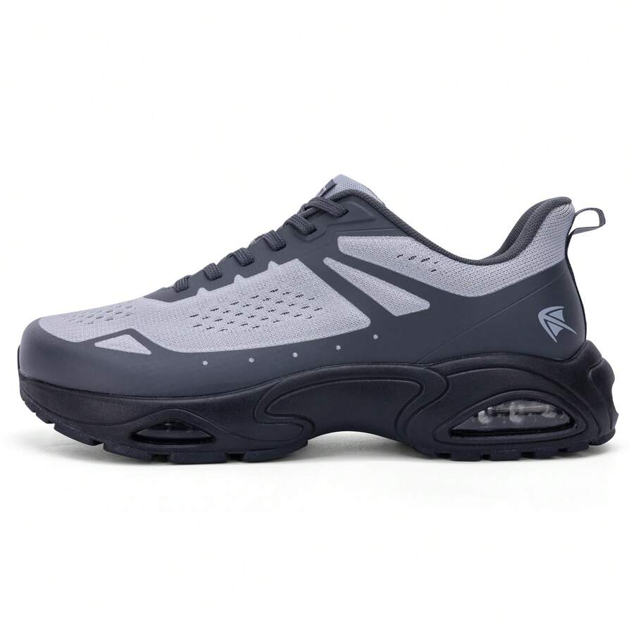 AOV  Wide Toe Box Shoes For Men Running Tennis Shoes Walking Athletic Sneaker For Gym Jogging Outdoor Size 8-13 - Greyblack - View 1