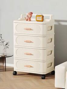 Storage Box, Drawer Cabinet For Bedroom, 4/5 Tier Chest, Transparent Panel, Stackable, No Assembly Required, Space-Saving, Stylish Design, For Organizing Clothes, Miscellaneous Items, Snacks, Etc., Suitable For Rentals, Single Living, And Small Homes, Multipurpose Storage Furniture - Nhiều màu - Xem 3