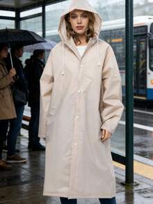 男女通用连帽长款EVA中性雨衣，便携速干，轻便易携，适合日常通勤和旅行。加厚防水设计，防水、防风、速干、透气，是骑行、徒步和户外探险的理想之选，雨天（雨季）必备，海滩/旅行/度假必备。 - 多款 - 查看 3