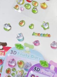 Colorful 3D Epoxy Resin Stickers - Cute Animals - Waterproof, Reusable, Repositionable, Self-Adhesive, High-Quality Resin - Perfect For Decorating Smartphones, Phone Cases, Laptops, Desktops, Tablets, Stationery, Notebooks, Journals, Planners, Scrapbooks, Mugs, Water Bottles, Refrigerators, Gift Wrapping, DIY Decor - Multicolor - View 3