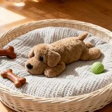 fgofoc Chew Squeaky Interactive Pet Doll, Soft & Plush Chew Doll For Cat & Dog Training And Companionship, Cartoon Design Suitable For All Dog Breeds, Thickened Double-Layer Material - Mocha Brown - View 3