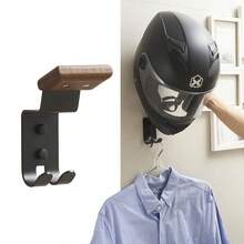 Motorcycle Helmet Rack, Electric Bike Helmet Storage Wall Mount Display Holder - A - View 1