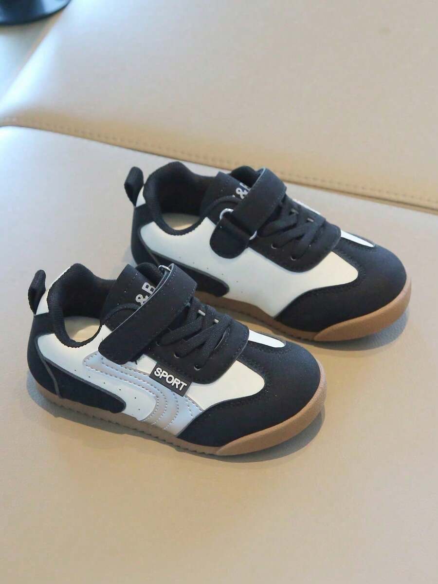 2026春秋新款儿童运动鞋，女童训练鞋，男童休闲运动鞋，婴儿软底跑步鞋 - 黑色 - 查看 1