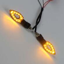 Tendencia4 Luz Led Direccionales Intermitentes Laterales Moto AhuecarCalidad premium - Rojo - Ver 4
