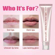 亮泽润唇膏，减少唇纹，防止脱皮和干燥，滋润滋养，提亮唇色，保湿，持久滋养，丰盈双唇，防脱皮，淡化唇纹，不粘腻，适合化妆、上学、旅行、婚礼、角色扮演、情人节礼物、圣诞节和其他场合。 - 桃 - 查看 5