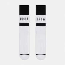 Jordan 1 Pair U J ED PLY CRW Unisex Mid-Calf Socks IF3509-100 - Black and White - View 2