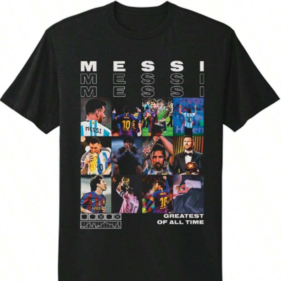 Lionels Messis, #10 Miami, Argentina World Cup Champions Graphic T-Shirt1 - màu đen - Xem 1