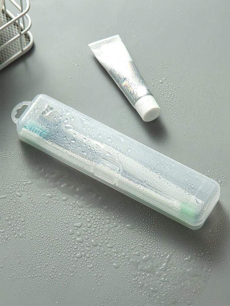 Hộp đựng bàn chải đánh răng và kem đánh răng trong suốt có khóa cài và chức năng thoát nước, tiện lợi mang theo khi đi du lịch, hộp đựng đồ dùng văn phòng. - Nhiều màu - Xem 7