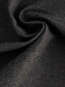 Denim Apron Soft - Unisex Bib Apron with multifunctional tool pocket - Negro - Ver 5