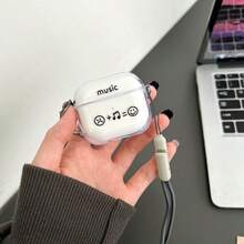 音乐设计保护套，兼容苹果蓝牙耳机，防刮防震，适用于苹果蓝牙Wave耳机。 - 無色 - 查看 3