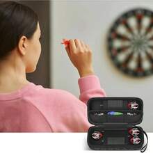 Dart Case 6 Steel And Soft Tip Darts, Upgraded Darts Carrying Storage Holder Fits Dart Tips, Shafts And Flights And Accessories, RhombusBox Only - Black Diamond Pattern + 6pcs Darts Case - View 8