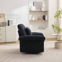 Sofa Bed Set - Black + Upholstered + 3 Seat - View 4