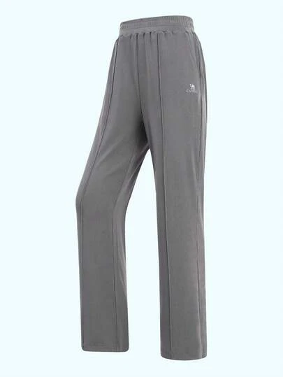 CAMEL CROWN Women's Outdoor Casual Pants, Wide Leg Pants, Sun Protection Sports Pants, Elastic Loose Breathable Straight Leg Pants, Fashion Knit Leisure Pants