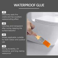 Sellador invisible impermeable, material de reparación de fugas y grietas en paredes de azulejos, revestimiento impermeable - A - Ver 7