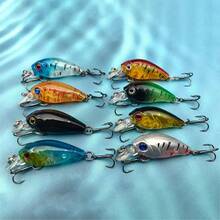 8pcs Fishing Lure Kit Crank Bait Minnow Floating Artificial Bait Topwater Fishing Bait - Multicolor - View 12