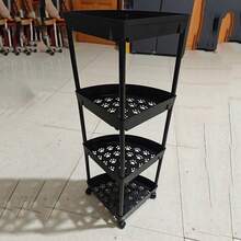 1pc Kitchen/Bathroom Corner Shelf, Freestanding Triangular Storage Rack, Multipurpose Organizer For Toilet/Vanity Bathroom Accessories - Multicolor - View 13