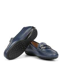 Women Loafers Shoes - Navy Blue - View 5