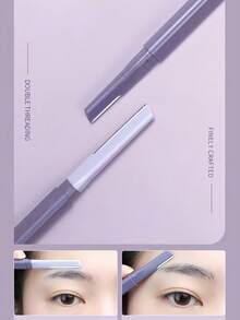 3/2/1pc Double-Headed Eyebrow Trimmer, Eyebrow Trimmer With Protective Cover, Newly Designed Eyebrow Trimmer, Eyebrow Razor - Multicolor - View 5