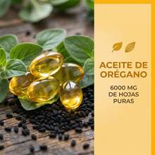 Cápsulas blandas de orégano. El aceite de orégano con aceite de semilla negra promueve la salud inmunitaria estacional y fortalece. Cápsulas de suplemento de aceite de orégano. Sin OMG ni gluten. 300 cápsulas blandas. Suplemento dietético. - 300 unidades - Ver 9