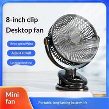 Portable Mini Hand Clip Fan USB Quiet Desktop Electric Fan High Quality Office Small Cooling Ventilador Fan Air Cooler - Navy Blue - View 5