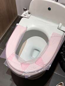 Disposable Toilet Pad Isolation Film, Dirt Isolation, Anti Fouling, Switch, Water Pipe, Bathroom Sticker, Stain Isolation, Disposable Isolation Blue Film, Anti Fouling Film, Travel Toilet, Sink, Small Roll Anti Fouling Film, Protective Film, Isolation Film, Hotel, Travel, Business Trip, Travel, Essential - Multiple Styles - View 4