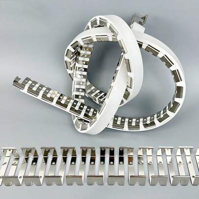 1pc Flexible Metal Lamp Trough, Suitable For LED Strip Light Fixture