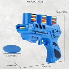 Zabawkowy pistolet w kształcie marchewki - zabawka w kształcie strzałek wykonana z miękkiej pianki EVA, miękki materiał, łatwa w obsłudze, odpowiednia dla dzieci, nadaje się do interaktywnych gier wewnątrz i na zewnątrz, zabawna zabawka łagodząca stres, odpowiednia dla dzieci powyżej 3 lat, idealna do gier grupowych i spotkań rodzinnych, świetny prezent dla chłopców i dziewcząt na Boże Narodzenie, Halloween i urodziny. - Wielokolorowe - Zobacz 3