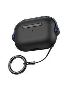 1pc Blue & Black Music Boy Earbud Case, Compatible With Apple 1/2/Pro Series - Multicolor - View 2