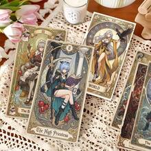6pcs Anime Game Offis Lucia Exquisite Small Cards, Anime Character Cards Collection, Tarot, Fortune Telling, Collector's Item - Multicolor - View 6