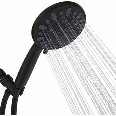 SURUIHK High Pressure Handheld Shower Head With 7 Spray Modes Detachable Design Includes Long Hose And Bracket For Bathroom Shower Comfort