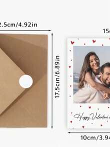 Custom Valentine's Day Greeting Cards - Personalized Text & Romantic Designs Love Confession Gift Cards! - 1pc-style1 - View 5