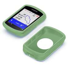 540 840 Funda GPS Bicicleta Computadora Funda de silicona Funda protectora de goma para odómetro + Película (para EDGE540 840) JIR8 - E540 840 Verde claro - Ver 6