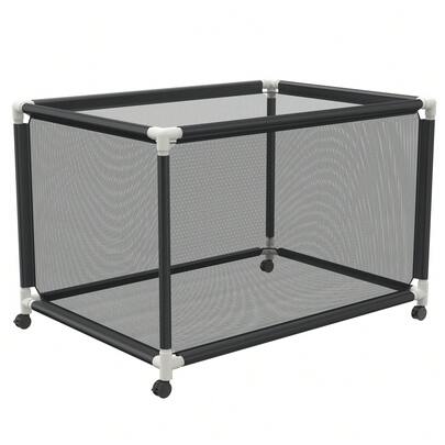 Poolförvaringsbehållare, extra stor förvaringsvagn för uppblåsbara pooler, förvaringslåda, rullande organizer med nylonkorg för leksaker, flytande redskap, handdukar