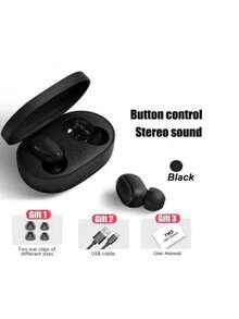 Wireless Earphones Airdots For Redmi TWS Bluetooth 5.0 E6S - Preto.1pc - View 4