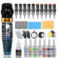 Gold Plume Bộ máy xăm không dây cao cấp, pin dung lượng cao 1100mAh tích hợp, bao gồm mực, giấy chuyển hình, dụng cụ xăm và đồ sưu tầm. - Trong sáng - Xem 10