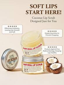 草莓糖唇部磨砂膏 - 适用于干燥、皲裂和暗沉的嘴唇 - 唇部去角质磨砂膏和润唇膏 - 深层滋养糖磨砂膏 - 蕴含霍霍巴籽油 - 多味 - 查看 7