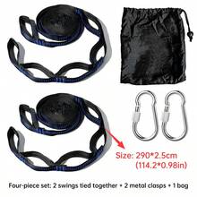 290*2,5cm/114,17*0,98 Zoll, dickes Hängemattenseil - hochfestes Baumaufhängeseil geeignet für Camping, Wandern, Schaukeln, Garten, vielseitig einsetzbares Outdoor-Tragseil - Verschiedenfarbig - Übersicht 12