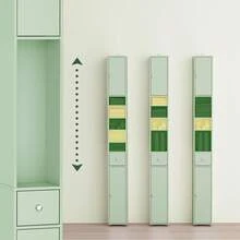 SoBuy Tủ cao phòng tắm Tủ phòng tắm Tủ lưu trữ Hiệu ứng gỗ tối W20 X D20 X H180cm BZR34-PF Trang trí phòng tắm gia đình Tổ chức phòng tắm Phụ kiện phòng tắm mùa hè - màu xanh lá - Xem 6
