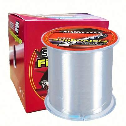 500m-546yd Transparent Fluorocarbon Fishing Line, Load Capacity 4.4kg-21.0kg, Invisible Line, Multi-Functional Fishing Line, High Impact Absorption Wear And Bite Resistant, Suitable For Saltwater And Freshwater, Underwater Invisible For Concealed Fishing, Ideal For Competitive Anglers