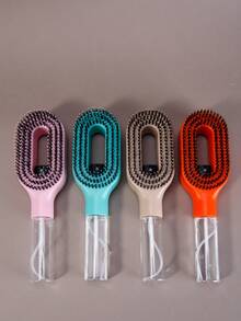 WANMEI 1 PC Hair Brush With Hair Spray Bottle,Cleaning Fluffy Styling Hair Comb Massage Head Comb High Skull Top Styling Comb Quick Drying - Multicolor - View 4