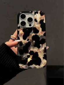 Vintage Black Brown Tortoiseshell Foil Texture Phone Case Compatible With IPhone 16 Pro Max, Apple 15, Soft Cover For 14 New, 12 Pro, 13 Pro Max, Anti-Fall Protective Cover For Women. The Color May Vary Slightly Under Different Display Angles. Waterproof Shockproof Scratch Resistant Valentines A940 - 顏色4 - 查看 23