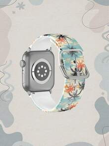 1pc Soft Elastic Breathable Wristband Replacement Strap For Apple Watch 38mm 40mm 41mm 45mm 44mm 42mm 49mm, Fashionable Casual Multi-Color Silicone Watch Band Compatible With Apple Watch Ultra Series, S10/SE/9/8/7/6/5/4/3/2/1 Smartwatch Accessories - Multicolor - View 2