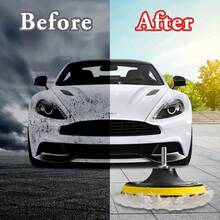 5件套4英寸清洁打磨套装，汽车抛光打磨垫轮组，带魔术贴背钻抛光附件，耐磨耐用研磨剂切割抛光打蜡套装，适用于车身维修、车辆保养和汽车美容 - 多色 - 查看 4