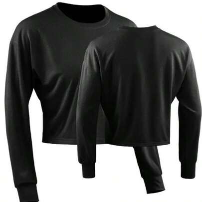 Women's Long-Sleeved Sports Top, Suitable For Fitness, Running, And Everyday Wear.