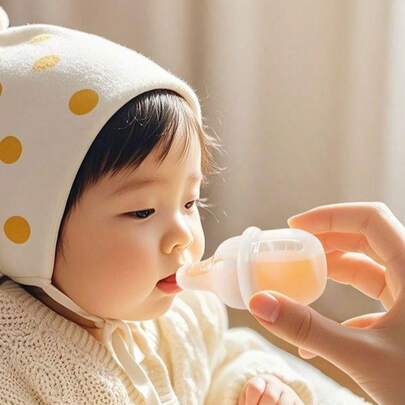 1 Bình cho ăn thuốc bằng silicon có vạch chia độ và đầu nhỏ giọt chống sặc cho bé
