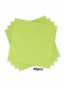 20pcs/Set, 40pcs/Set, 60pcs/Set Thick & Soft Absorbent Dark Green Solid Color Party Napkins, 2-Ply Soft Paper Napkins, 33cm*33cm When Unfolded, Suitable For: Wedding, Tea Party, Birthday Party Decorations, Party Decorations, Party Supplies, Holiday Decorations, Holiday Supplies - Dark Green - View 24