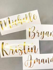 1pc Customized Romantic Valentine's Day Sticker, Expressing Love, Perfect For Valentine's Day, Personalized Name/Text - Multicolor - View 5