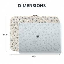 Puffy Laptop Sleeve 13-15.6 Inch Cute Quilted Laptop Protective Case Padded Floral Computer Sleeve For MacBook (A-Light Blue, 15 Inch) - A-淺藍色 - 查看 8