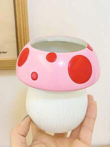 1pc/2pcs Fantasy Mushroom Desktop Storage Basket - Resin Storage Container, Suitable For Planting Plants, Placing Makeup Brush Stands And Office Organizers. - Multiple Styles - View 9